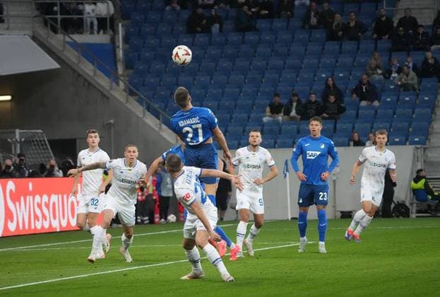 Europa League, TSG 1899 Hoffenheim vs FC Dynamo Kiev 03 10 2024, PreZero Arena, Sinsheim, Europa League, TSG 1899 Hoffenheim vs FC Dynamo Kiev , in the picture Andrej Kramaric Hoffenheim nordphotoxGmbHx xBratic nph00250