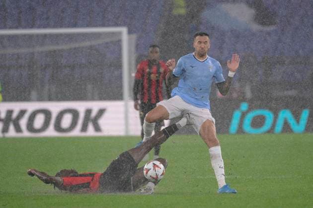 Lazio™s Matias Vecino during the Uefa Europa League soccer match between SS Lazio and Nice at the Rome s Olympic stadium, Italy - Thursday , October 03, 2024. - Soccer  Copyright: xFabrizioxCorradetti LaPressex