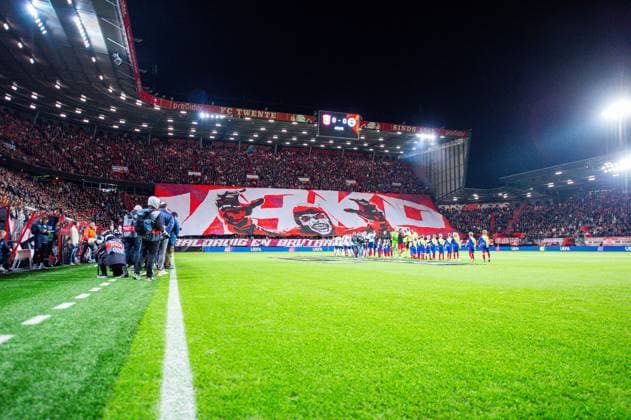 03 10 2024 Football, 2024 2025, Europa League, Matchday 2, FC Twente Enschede Fenerbahce Istanbul Fans Enschede with a choreography