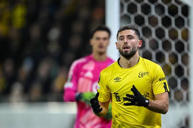 241003 Arber Zeneli of Elfsborg during the UEFA Europa League between Elfsborg and Roma on October 3, 2024 in Boras Photo Jörgen Jarnberger BILDBYRAN COP 112 JJ0405 fotboll, football, soccer, fotball,uefa europa league,elfsborg,r  Copyright: JÖRGENxJARNBERGER BB241003JJ030