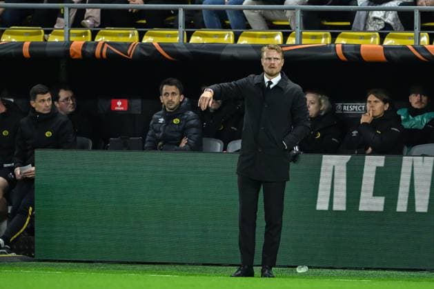 241003 Manager Oscar Hiljemark of Elfsborg during the UEFA Europa League between Elfsborg and Roma on October 3, 2024 in Boras Photo Jörgen Jarnberger BILDBYRAN COP 112 JJ0405 fotboll football soccer fotball uefa europa league elfsborg roma bbeng  Copyright: JÖRGENxJARNBERGER BB241003JJ035
