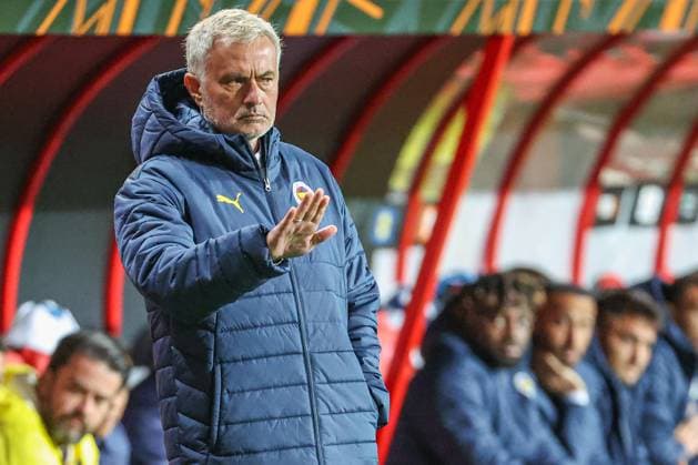 UEFA Europa League 24 25 FC Twente Enschede Fenerbahce Istanbul on 03 10 2024 at De Grolsch Veste in Enschede Coach Jose Mourinho gesticulates MH