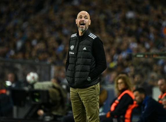 Manchester United, ManU manager Erik ten Hag looks dejected Porto v Manchester United, UEFA Europa League, Group Stage, Football, Estadio do Dragao, Porto, Portugal, 03 Oct 2024 EDITORIAL USE ONLY No use with unauthorised audio, video, data, fixture lists, club league logos or live services. Online in-match use limited to 120 images, no video emulation. No use in betting, games or single club league player publications. Copyright: xZedxJameson Shutterstockx 14750815ee