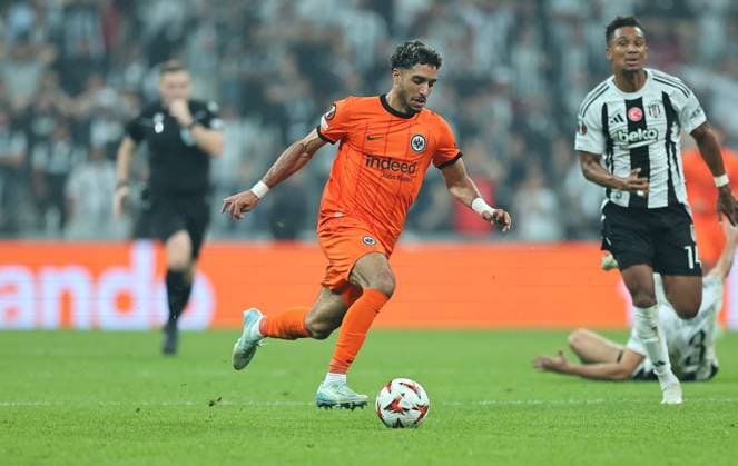 03 10 2024, Football UEFA Europa League, Besiktas JK Istanbul Eintracht Frankfurt, emonline, emspor, v l , Omar Marmoush Eintracht Frankfurt DFL DFB REGULATIONS PROHIBIT ANY USE OF PHOTOGRAPHS AS IMAGE SEQUENCES AND OR QUASI VIDEO xdcx Copyright: HMBxMedia