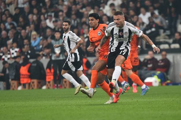 Ciro Immobile of Besiktas during the UEFA Europa League 2024 25 League Phase MD2 match between Besiktas JK and Eintracht Frankfurt at Tupras Stadium on October 3, 2024 in Istanbul, Turkey. Istanbul Turkey Copyright: xSeskimphotox Besiktas-EFrankfurt-31024 (67)