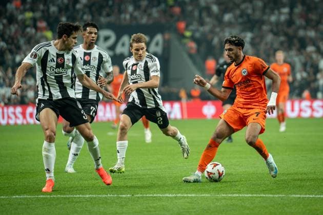 Besiktas vs Eintract Frankfurt UEFA Europa League MD1 Omar Marmoush of Eintract Frankfurt in action during the match. Besiktas and Eintract Frankfurt faced each other in the UEFA Europa League matchday 2, the match took place at Tupras Staidum on October 3, 2024 Istanbul Istanbul Turkey Copyright: xYagizxGurtugx