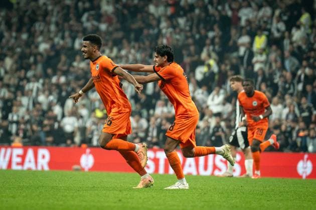 Besiktas vs Eintract Frankfurt UEFA Europa League MD1 Ansgar Knauff Besiktas and Eintract Frankfurt faced each other in the UEFA Europa League matchday 2, the match took place at Tupras Staidum on October 3, 2024 Istanbul Istanbul Turkey Copyright: xYagizxGurtugx