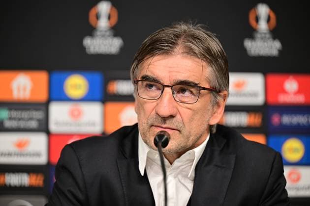 BORAS, SWEDEN 20241003 Roma coach Ivan Juric at the press conference after Thursdays Europa League soccer match between IF Elfsborg and AS Roma at Boras arena BORAS SWEDEN x9200x  Copyright: xBjörnxLarssonxRosvall TTx EUROPA LEAUE ELFSBORG-ROMA