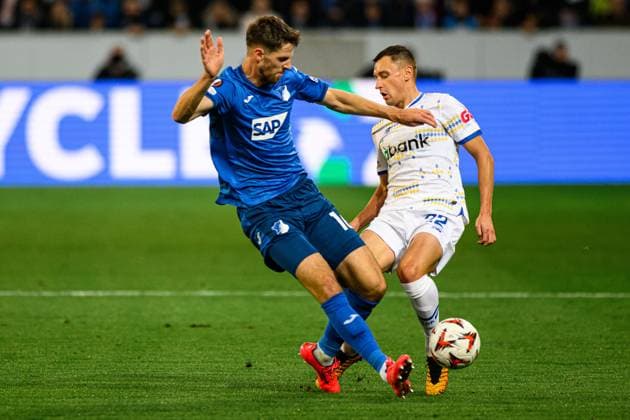 SINSHEIM, GERMANY - 3 OCTOBER, 2024: The UEFA Europa League match between TSG Hoffenheim vs FC Dynamo Kyiv at Pre Zero (Rhein Neckar) Arena  Copyright: xVItaliixKliuievx