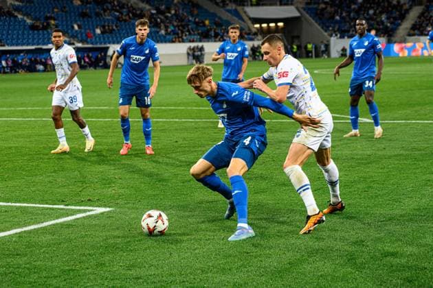 SINSHEIM, GERMANY - 3 OCTOBER, 2024: The UEFA Europa League match between TSG Hoffenheim vs FC Dynamo Kyiv at Pre Zero (Rhein Neckar) Arena  Copyright: xVItaliixKliuievx