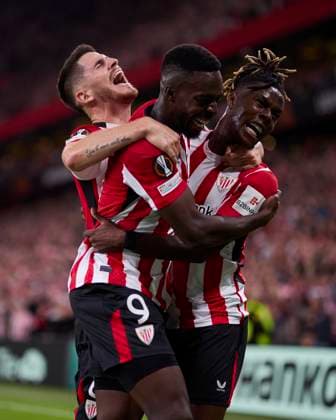 Sport Bilder des Tages Athletic Club v AZ Alkmaar - Europa League 2024 25 League Phase Inaki Williams of Athletic Club celebrates after scoring the team s first goal during the Europa League match between Athletic Club and AZ Alkmaar at San Mames on October 3, 2024, in Bilbao, Spain. Bilbao San Mames Basque Country Spain RL_ATHvAZA_EL_000088 Copyright: xRicardoxLarreinax