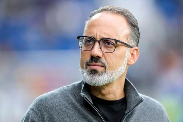 Pellegrino Matarazzo Rino, coach, head coach, Hoffenheim , single image, single photo, action, action, portrait, portrait, 03 10 2024, Sinsheim Germany , Football, UEFA Europa League, group stage, TSG 1899 Hoffenheim Dynamo Kiev, 03 10 2024, Sinsheim Germany , Football, UEFA Europa League, Group stage, TSG 1899 Hoffenheim Dynamo Kiev, DFB DFL REGULATIONS PROHIBIT ANY USE OF PHOTOGRAPHS AS IMAGE SEQUENCES AND OR QUASI VIDEO xozx