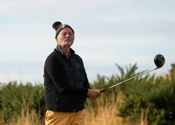 Bill Murray on the 1st tee. Alfred Dunhill Links Championship 2024, Day Two, Golf, Kingsbarns, Scotland, UK - 04 Oct 2024  Copyright: xStuartxWallace Shutterstockx 14751991f
