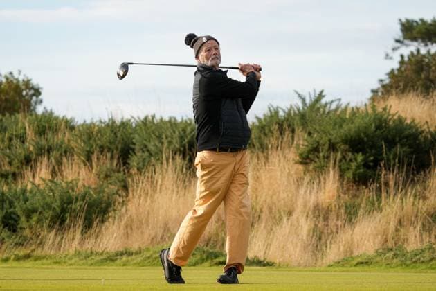 Bill Murray plays golf at the Alfred Dunhill Links Championship
