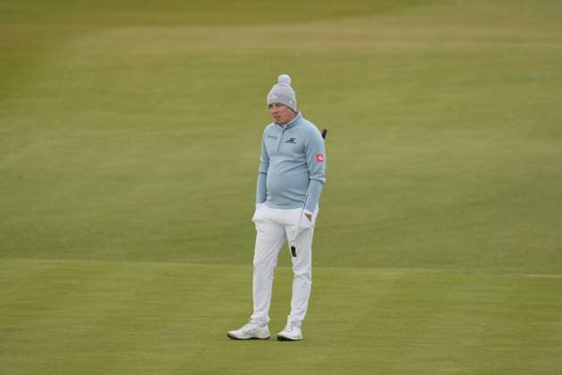 Matt Fitzpatrick on the 4th green. Alfred Dunhill Links Championship 2024, Day Two, Golf, Kingsbarns, Scotland, UK - 04 Oct 2024  Copyright: xStuartxWallace Shutterstockx 14751991at