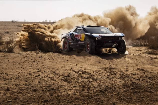 Bilder des Jahres 2024, Sport 10 Oktober Sport Themen der Woche KW40 203 SAINZ Carlos (spa), CRUZ Lucas (spa), Ford M Ford Raptor, FIA W2RC, Ultimate, action during the Private Test of the 2024 Rallye du Maroc, 5th round of the 2024 FIA W2RC, from October 3 to 4, 2024 in Marrakech, Morocco - W2RC - RALLYE DU MAROC 2024 DPPI Panoramic  241004_Rallye_du_Maroc__DE33772