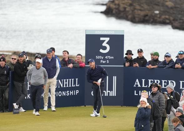 Danny Willett plays his tee shot on the 3rd hole. Alfred Dunhill Links Championship 2024, Day Two, Golf, Kingsbarns, Scotland, UK - 04 Oct 2024  Copyright: xStuartxWallace Shutterstockx 14751991be