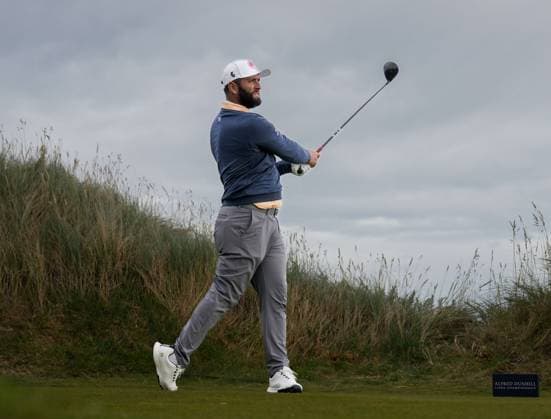 Jon Rahm plays his tee shot on the 6th hole. Alfred Dunhill Links Championship 2024, Day Two, Golf, Kingsbarns, Scotland, UK - 04 Oct 2024  Copyright: xStuartxWallace Shutterstockx 14751991br