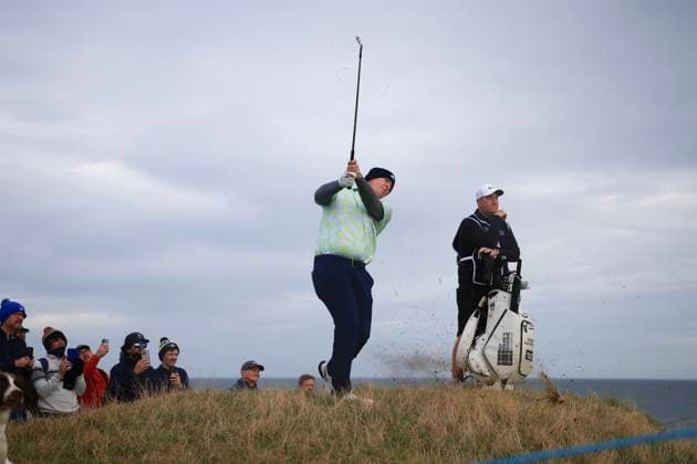 4th October 2024; Kingsbarns, Fife, Scotland; Alfred Dunhill Links Golf Championship, Round 2; Robert Macintyre of Scotland plays from the rough on the sixth hole on Kingsbarns Golf Links, during the second round of the Dunhill Links Championship  ActionPlus12699734 DavidxYoung