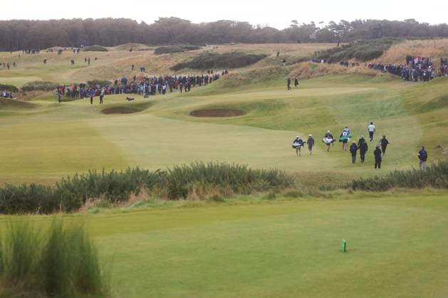4th October 2024; Kingsbarns, Fife, Scotland; Alfred Dunhill Links Golf Championship, Round 2; A view of the sixth hole on Kingsbarns Golf Links, during the second round of the Dunhill Links Championship  ActionPlus12699791 DavidxYoung