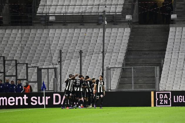 L Olympique de Marseille reçoit l Angers Sporting Club de l Ouest dans le cadre de sixième journée de Ligue 1 McDonald s à l Orange Vélodrome, le 04 octobre 2024. Joie Angers. FOOTBALL : Olympique de Marseille VS Angers SCO - Ligue 1 - 04 10 2024 WilliamCannarella Panoramic 