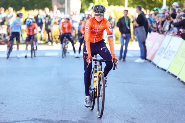 UCI Gravel World Champions Women 2024 LEUVEN, BELGIUM - OCTOBER 05 : Van Empel Fem (NED) during the 3th UCI Gravel World Championships Women race with start in Halle and finish in Leuven on October 05, 2024 in Leuven, Belgium, 05 10 2024  Copyright: xTomasxSiskx