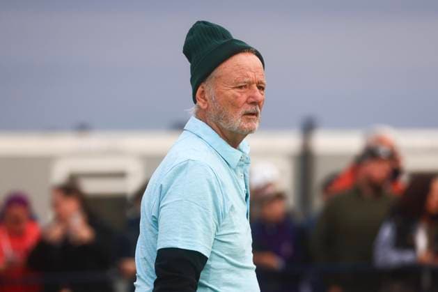 5th October 2024; The Old Course at St Andrews, Fife, Scotland; Alfred Dunhill Links Golf Championship, Round 3; Actor Bill Murray on the practice putting green before his round on the Old Course, St Andrews, during the Dunhill Links Championship  ActionPlus12700119 DavidxYoung
