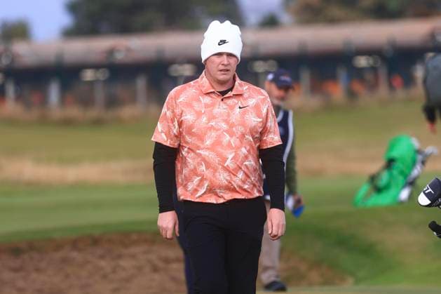 5th October 2024; The Old Course at St Andrews, Fife, Scotland; Alfred Dunhill Links Golf Championship, Round 3; Robert Macintyre of Scotland walks to the third tee of the Old Course, St Andrews, during the third round of the Dunhill Links Championship  ActionPlus12700146 DavidxYoung