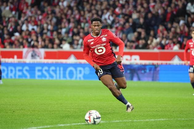 Jonathan DAVID (LOSC Lille) lors du match LOSC Lille vs Toulouse, Ligue 1, Decathlon Arena stade Pierre Mauroy, le 5 octobre 2024 FOOTBALL : LOSC Lille vs Toulouse - Ligue 1 - 05 10 2024 LaurentSanson Panoramic