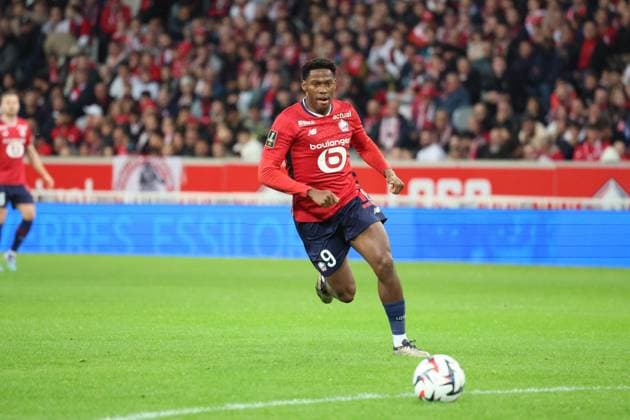 Jonathan DAVID (LOSC Lille) lors du match LOSC Lille vs Toulouse, Ligue 1, Decathlon Arena stade Pierre Mauroy, le 5 octobre 2024 FOOTBALL : LOSC Lille vs Toulouse - Ligue 1 - 05 10 2024 LaurentSanson Panoramic