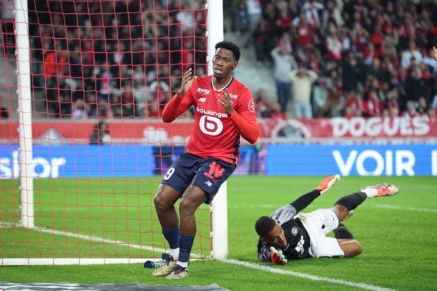 Jonathan DAVID (LOSC Lille) lors du match LOSC Lille vs Toulouse, Ligue 1, Decathlon Arena stade Pierre Mauroy, le 5 octobre 2024 FOOTBALL : LOSC Lille vs Toulouse - Ligue 1 - 05 10 2024 LaurentSanson Panoramic