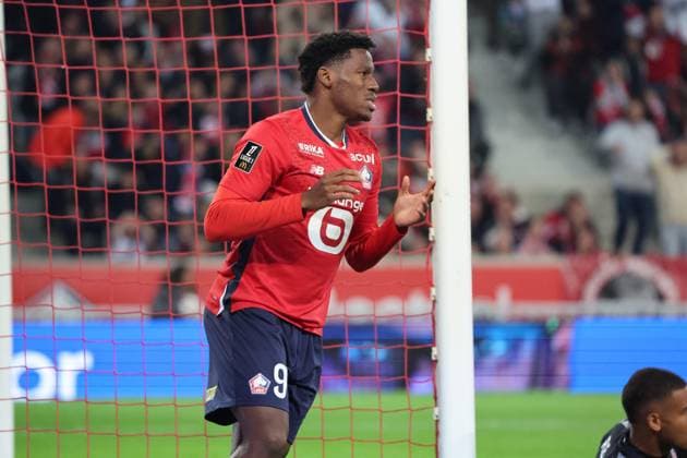 Jonathan DAVID (LOSC Lille) lors du match LOSC Lille vs Toulouse, Ligue 1, Decathlon Arena stade Pierre Mauroy, le 5 octobre 2024 FOOTBALL : LOSC Lille vs Toulouse - Ligue 1 - 05 10 2024 LaurentSanson Panoramic