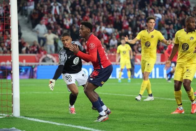 Jonathan DAVID (LOSC Lille) lors du match LOSC Lille vs Toulouse, Ligue 1, Decathlon Arena stade Pierre Mauroy, le 5 octobre 2024 FOOTBALL : LOSC Lille vs Toulouse - Ligue 1 - 05 10 2024 LaurentSanson Panoramic