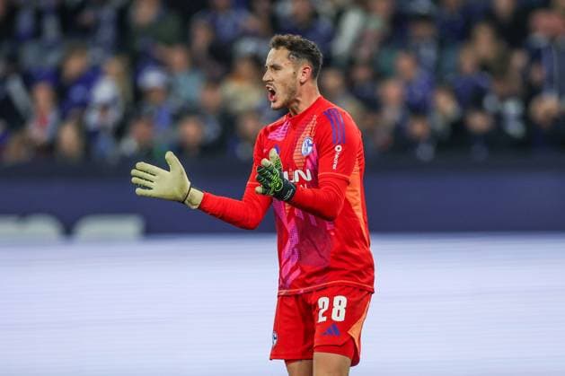 05 10 2024, Football, Season 2024 2025, 2 Bundesliga, Matchday 8, FC Schalke 04 Hertha BSC, Justin Heekeren FC Schalke 04 Gelsenkirchen Veltins Arena NRW Germany xRHR PHOTO TRx Copyright: TimxRehbein RHR-FOTOx RHR-FOTO TR
