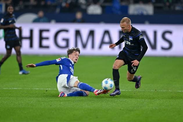 05 10 2024, Football, 2 Bundesliga, Matchday 8 Season 2024 2025, FC Schalke 04 Hertha BSC, Malx Grüger FC Schalke 04 xRHR PHOTO TKx Copyright: RHR-FOTOx RHR-FOTO TK