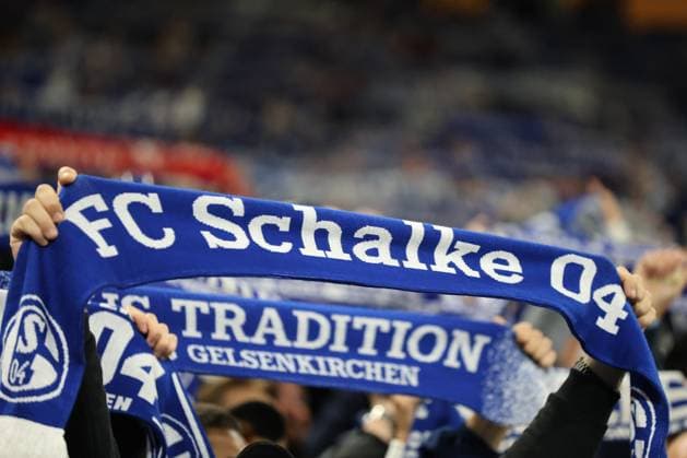 Fans of FC Schalke 04 at the match of the 2 BL season 2024 25 FC Schalke 04 Hertha BSC Copyright Thomas Pakusch