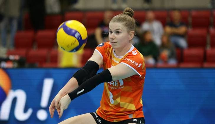 Stuttgart , Volleyball Bundesliga Women, Allianz MTV Stuttgart vs VC Wiesbaden , Florien Reesink Stgt