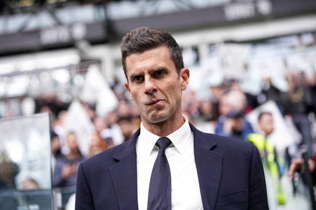Juventus& x2019; head coach Thiago Motta during the Serie A soccer match between Juventus and Cagliari at the Allianz Stadium in Turin, north west Italy - Sunday, October 06, 2024. - Soccer .  Copyright: xMarcoxAlpozzi LaPressex