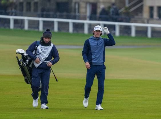 Gareth Bale on the 1st hole. Alfred Dunhill Links Championship 2024, Day Four, Golf, Old Course, St Andrews, Scotland, UK - 06 Oct 2024  Copyright: xStuartxWallace Shutterstockx 14758266j