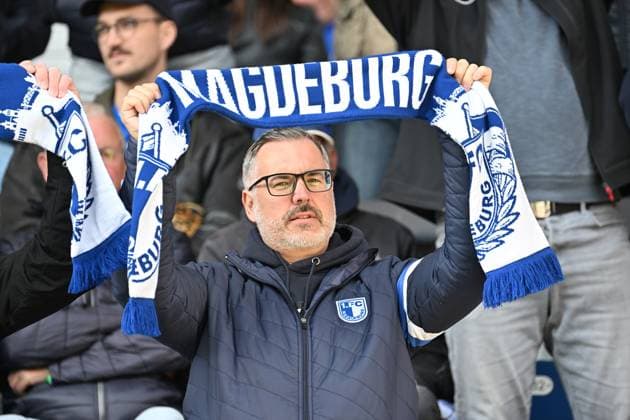 06 10 2024 Soccer Season 2024 2025 2 Soccer Bundesliga 08 Matchday 1 FC Magdeburg FCM SpVgg Greuther Fürth Kleeblatt Sportfoto Zink xwoxzix DFL regulations prohibit any use of photographs as image sequences and or quasi video only for editorial use Fans Fanblock FCM