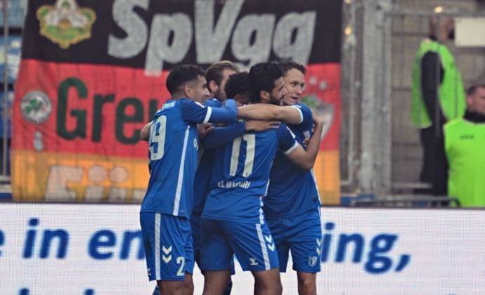 06 10 2024 Soccer Season 2024 2025 2 Soccer Bundesliga 08 Matchday 1 FC Magdeburg FCM SpVgg Greuther Fürth Kleeblatt Sportfoto Zink xwoxzix DFL regulations prohibit any use of photographs as image sequences and or quasi video only for editorial use Torjubel Jubel nach Treffer Torschuß zum 2 0 durch Martijn Kaars 9, 1 FC Magdeburg FCM