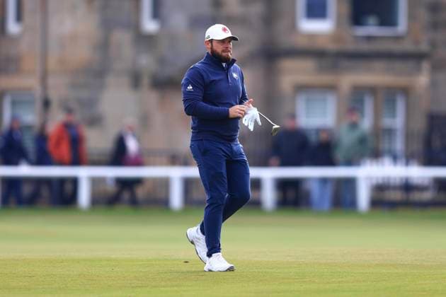 6th October 2024; The Old Course at St Andrews, Fife, Scotland; Alfred Dunhill Links Golf Championship, Final Round; Tyrrell Hatton of England on the fairway of the first hole of the Old Course, St Andrews, during the final round of the Dunhill Links Championship  ActionPlus12700843 DavidxYoung