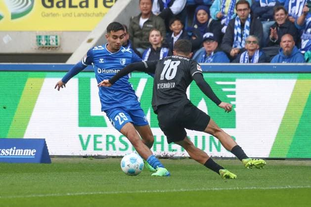06 10 2024, xgox, Fußball 2 Bundesliga, 1 FC Magdeburg SpVgg Greuther Fuerth emspor, v l Livan Burcu Magdeburg, 29 Marco Meyerhoefer Meyerhöfer, Fuerth, 18 Zweikampf, Duell, Kampf, tackle DFL DFB REGULATIONS PROHIBIT ANY USE OF PHOTOGRAPHS as IMAGE SEQUENCES and or QUASI VIDEO Magdeburg