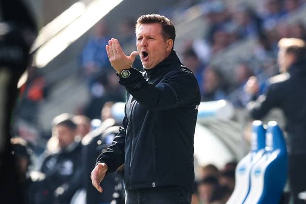 Coach Christian Titz 1 FC Magdeburg 2 Soccer Bundesliga Season 2024 2025 1 FC Magdeburg vs SpVgg Greuther Fürth at the Avnet Arena in Magdeburg Soccer,Man,Men,Germany,06 10 2024