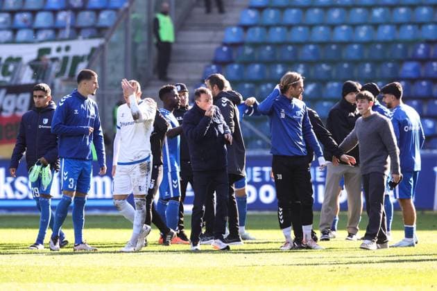from l Livan Burcu 1 FC Magdeburg,29 , Andi Hoti 1 FC Magdeburg,3 , Goalkeeper Dominik Reimann 1 FC Magdeburg,1 , Daniel Heber 1 FC Magdeburg,15 , Managing Director Sport Otmar Schork 1 FC Magdeburg , Goalkeeper Noah Kruth 1 FC Magdeburg,30 2 Soccer Bundesliga Season 2024 2025 1 FC Magdeburg vs SpVgg Greuther Fürth at the Avnet Arena in Magdeburg Soccer,Man,Men,Germany,06 10 2024