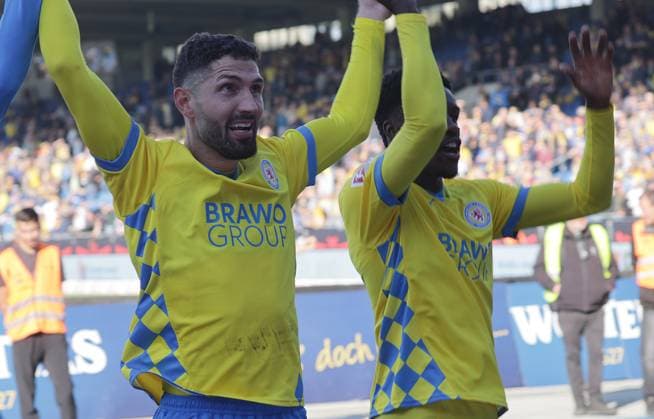 Fabio Kaufmann Eintracht Braunschweig Football, Men, Season 2024 2025 2 BL, Eintracht Stadion, Eintracht Braunschweig vs Hannover 96, Lower Saxony derby, 2 0 DFL REGULATIONS PROHIBIT ANY USE OF PHOTOGRAPHS AS IMAGE SEQUENCES AND OR QUASI VIDEO