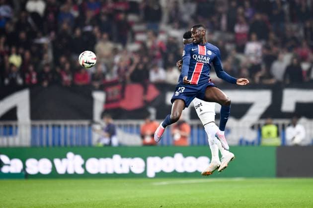 Fußball, OGC Nizza - Paris St. Germain OGC Nice v Paris Saint-Germain - Ligue 1 MCDonald s 2024 2025 23 Randal KOLO MUANI (psg) during the Ligue 1 MCDonald s match between Nice and Paris at Allianz Riviera Stadium on October 6, 2024 in Nice, France. Nice France  Copyright: xFEPx 776218850