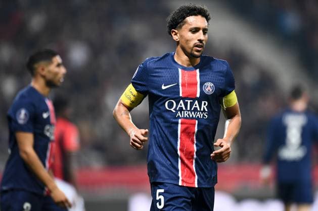Fußball, OGC Nizza - Paris St. Germain OGC Nice v Paris Saint-Germain - Ligue 1 MCDonald s 2024 2025 05 MARQUINHOS (psg) during the Ligue 1 MCDonald s match between Nice and Paris at Allianz Riviera Stadium on October 6, 2024 in Nice, France. Nice France  Copyright: xFEPx 776218850