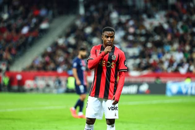 Fußball, OGC Nizza - Paris St. Germain 6th October 2024 - LIGUE 1 MCDONALDS - GAME 7 - SEASON 2024 2025 - OGC NICE vs PARIS SAINT GERMAIN - ALLIANZ RIVIERA STADIUM moukoko (youssoufa) during the game NICE FRANCE Copyright: xSPORTPIXPRESSx xFREDxPORCUx