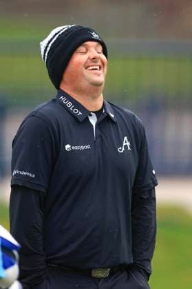 6th October 2024; The Old Course at St Andrews, Fife, Scotland; Alfred Dunhill Links Golf Championship, Final Round; Patrick Reed of the USA laughs as he walks off the first tee of the Old Course, St Andrews, during the final round of the Dunhill Links Championship  ActionPlus12701435 DavidxYoung